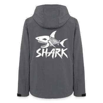 Squelette de requin - Veste softshell femme recyclée Stanley/Stella - charbon - Dos - AI Model Female 172 light (172cm)