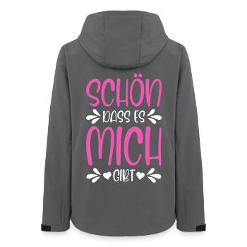 Schön dass es mich gibt - Frauen Recycelte Softshelljacke von Stanley/Stella - Anthrazit - Hinten - AI Model Female 172 light (172cm)