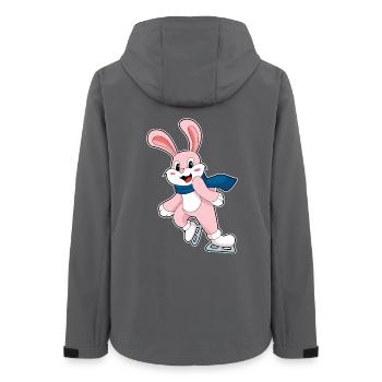 Lapin patins à glace - Veste softshell femme recyclée Stanley/Stella - charbon - Dos - AI Model Female 172 light (172cm)