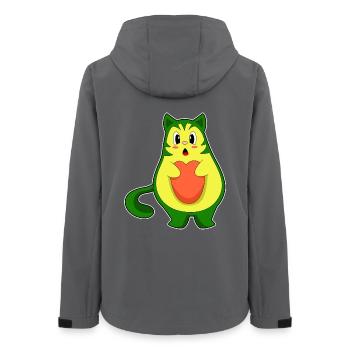 Cat Avocado - Women’s Recycled Softshell Jacket by Stanley/Stella - anthracite - Back - AI Model Female 172 light (172cm)