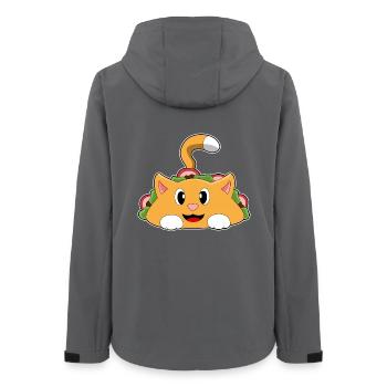 Katze Taco - Frauen Recycelte Softshelljacke von Stanley/Stella - Anthrazit - Hinten - AI Model Female 172 light (172cm)