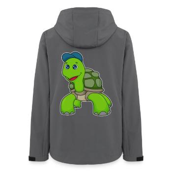 Turtle Student Cap School - Women’s Recycled Softshell Jacket by Stanley/Stella - anthracite - Back - AI Model Female 172 light (172cm)