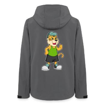 Tiger Student Cap School - Women’s Recycled Softshell Jacket by Stanley/Stella - anthracite - Back - AI Model Female 172 light (172cm)