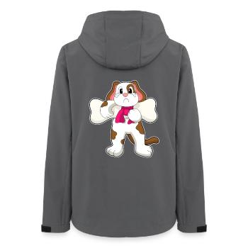 Dog Bones - Women’s Recycled Softshell Jacket by Stanley/Stella - anthracite - Back - AI Model Female 172 light (172cm)
