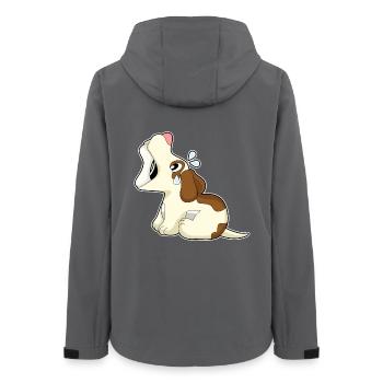 Dog Bones - Women’s Recycled Softshell Jacket by Stanley/Stella - anthracite - Back - AI Model Female 172 light (172cm)
