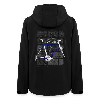 Ich fühle mich so radlos - Frauen Recycelte Softshelljacke von Stanley/Stella - Schwarz - Hinten - AI Model Female 172 light (172cm)