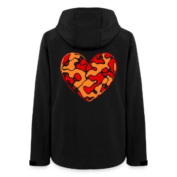 Orange Heart Gift Fête des mères Mère - Veste softshell femme recyclée Stanley/Stella - noir - Dos - AI Model Female 172 light (172cm)