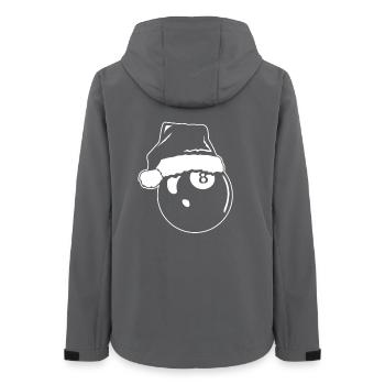 Christmas Pool Ball - Women’s Recycled Softshell Jacket by Stanley/Stella - anthracite - Back - AI Model Female 172 light (172cm)