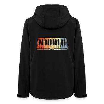 Touches de piano - Veste softshell femme recyclée Stanley/Stella - noir - Dos - AI Model Female 172 light (172cm)