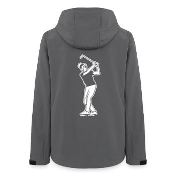 Golfspieler Junge - Frauen Recycelte Softshelljacke von Stanley/Stella - Anthrazit - Hinten - AI Model Female 172 light (172cm)