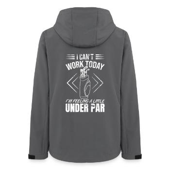 Golfer Witz - Frauen Recycelte Softshelljacke von Stanley/Stella - Anthrazit - Hinten - AI Model Female 172 light (172cm)