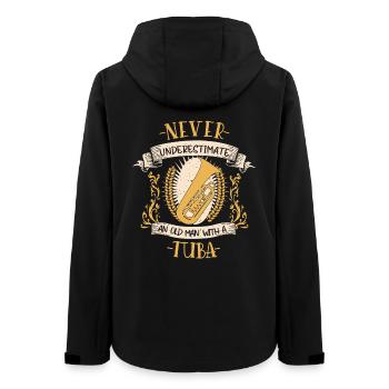 Tuba Musicien Instrument Musique à vent Cadeau - Veste softshell femme recyclée Stanley/Stella - noir - Dos - AI Model Female 172 light (172cm)