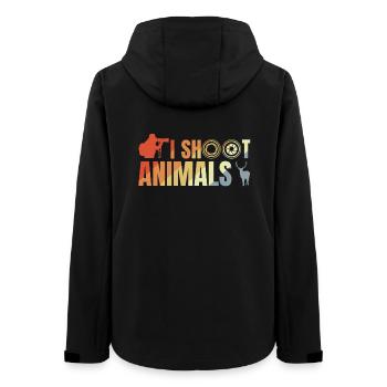 Je photographie des animaux - Veste softshell femme recyclée Stanley/Stella - noir - Dos - AI Model Female 172 light (172cm)