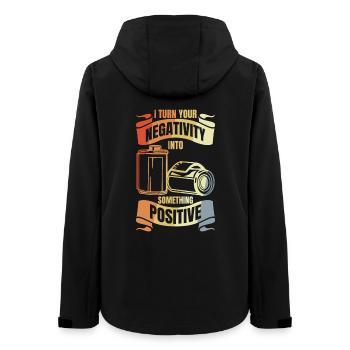 Vintage Fotografie Witz - Frauen Recycelte Softshelljacke von Stanley/Stella - Schwarz - Hinten - AI Model Female 172 light (172cm)