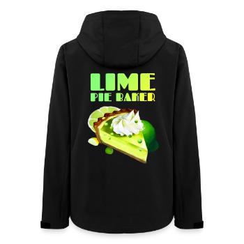 Boulanger de gâteau au citron vert - Key Lime Pie Baker - Veste softshell femme recyclée Stanley/Stella - noir - Dos - AI Model Female 172 light (172cm)