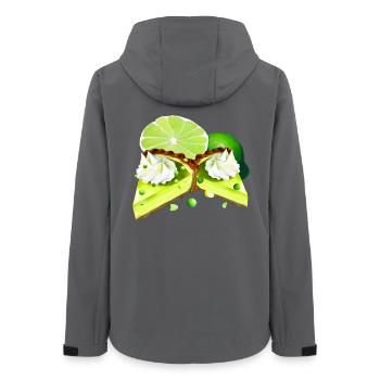 Key Lime Pie Cake Pieces - Women’s Recycled Softshell Jacket by Stanley/Stella - anthracite - Back - AI Model Female 172 light (172cm)