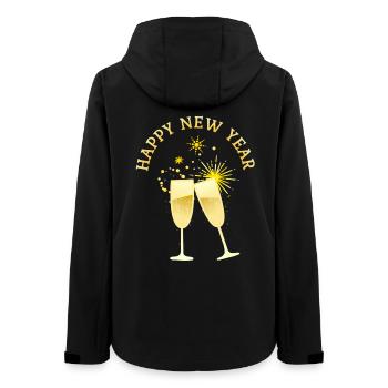 Cheers! - Happy New Year - Frauen Recycelte Softshelljacke von Stanley/Stella - Schwarz - Hinten - AI Model Female 172 light (172cm)