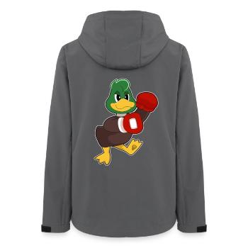 Ente Boxer Boxhandschuhe Boxen - Frauen Recycelte Softshelljacke von Stanley/Stella - Anthrazit - Hinten - AI Model Female 172 light (172cm)