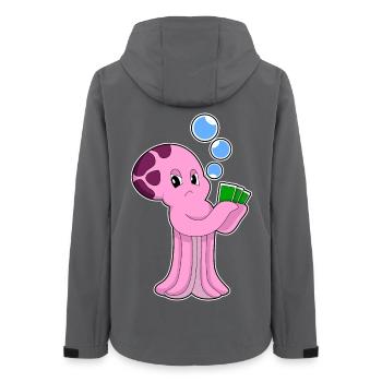 Cartes de poker Krake Poker - Veste softshell femme recyclée Stanley/Stella - charbon - Dos - AI Model Female 172 light (172cm)