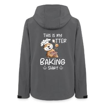 My Otter Baking Shirt Bäcker Backen Spruch - Frauen Recycelte Softshelljacke von Stanley/Stella - Anthrazit - Hinten - AI Model Female 172 light (172cm)