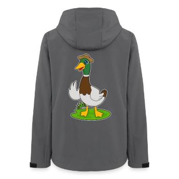 Ente Hut - Frauen Recycelte Softshelljacke von Stanley/Stella - Anthrazit - Hinten - AI Model Female 172 light (172cm)