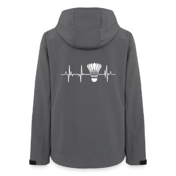 Badminton ECG - Women’s Recycled Softshell Jacket by Stanley/Stella - anthracite - Back - AI Model Female 172 light (172cm)