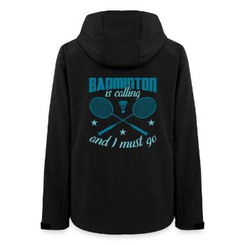 Blague sur le badminton - Veste softshell femme recyclée Stanley/Stella - noir - Dos - AI Model Female 172 light (172cm)