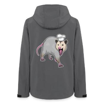 Beutelratte Koch Kochmütze Kochen - Frauen Recycelte Softshelljacke von Stanley/Stella - Anthrazit - Hinten - AI Model Female 172 light (172cm)