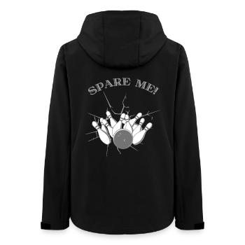 Spare Me Ten Pin Bowling - Ten Pin Bowling T-Shirt - Frauen Recycelte Softshelljacke von Stanley/Stella - Schwarz - Hinten - AI Model Female 172 light (172cm)