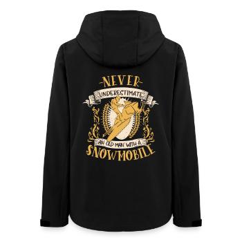 Cadeau d’hiver pour motoneigiste motoneige - Veste softshell femme recyclée Stanley/Stella - noir - Dos - AI Model Female 172 light (172cm)