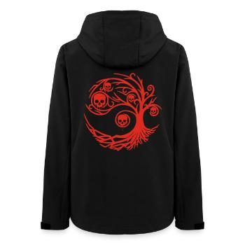 Red tree with skulls - Women’s Recycled Softshell Jacket by Stanley/Stella - black - Back - AI Model Female 172 light (172cm)