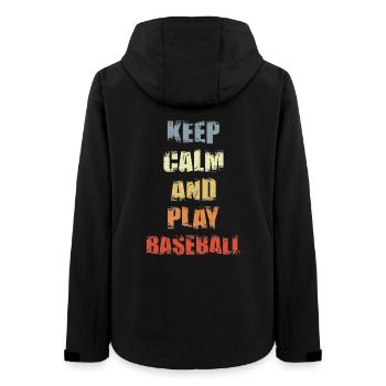 Baseballspruch - Frauen Recycelte Softshelljacke von Stanley/Stella - Schwarz - Hinten - AI Model Female 172 light (172cm)
