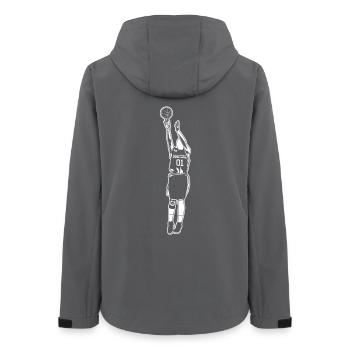 Basketballer - Women’s Recycled Softshell Jacket by Stanley/Stella - anthracite - Back - AI Model Female 172 light (172cm)