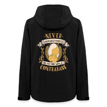 Contrebasse Musicien Instrument à Cordes Cadeau - Veste softshell femme recyclée Stanley/Stella - noir - Dos - AI Model Female 172 light (172cm)