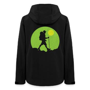 Sloth Hiking Team We Will Get There - Frauen Recycelte Softshelljacke von Stanley/Stella - Schwarz - Hinten - AI Model Female 172 light (172cm)