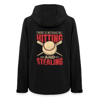 Motiver le dicton de baseball - Veste softshell femme recyclée Stanley/Stella - noir - Dos - AI Model Female 172 light (172cm)