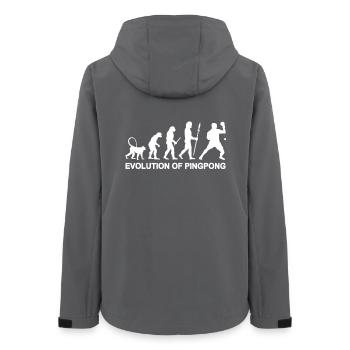 Ping Pong Evolution - Frauen Recycelte Softshelljacke von Stanley/Stella - Anthrazit - Hinten - AI Model Female 172 light (172cm)