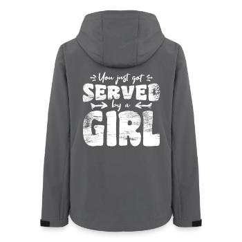 Tennis de table filles - Veste softshell femme recyclée Stanley/Stella - charbon - Dos - AI Model Female 172 light (172cm)