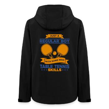 Garçon régulier avec des compétences de tennis de table - Veste softshell femme recyclée Stanley/Stella - noir - Dos - AI Model Female 172 light (172cm)