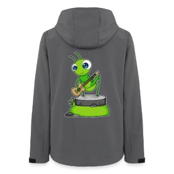 Caterpillar Musicien Guitare Musique - Veste softshell femme recyclée Stanley/Stella - charbon - Dos - AI Model Female 172 light (172cm)