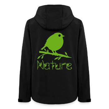 Nature is waking up - Women’s Recycled Softshell Jacket by Stanley/Stella - black - Back - AI Model Female 172 light (172cm)