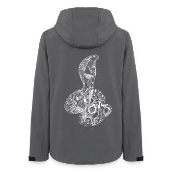 Patchwork Cobra - Veste softshell femme recyclée Stanley/Stella - charbon - Dos - AI Model Female 172 light (172cm)