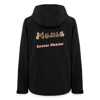 Mama First Teacher Mentor Forever Mutter Muttertag - Frauen Recycelte Softshelljacke von Stanley/Stella - Schwarz - Hinten - AI Model Female 172 light (172cm)