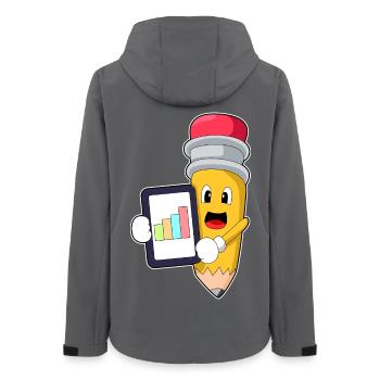Bleistift Sekretärin Büro - Frauen Recycelte Softshelljacke von Stanley/Stella - Anthrazit - Hinten - AI Model Female 172 light (172cm)