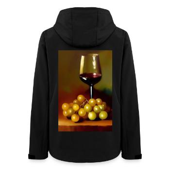 Wine drinkers - Women’s Recycled Softshell Jacket by Stanley/Stella - black - Back - AI Model Female 172 light (172cm)