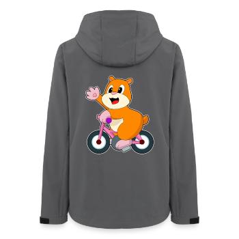 Vélo Hamster - Veste softshell femme recyclée Stanley/Stella - charbon - Dos - AI Model Female 172 light (172cm)