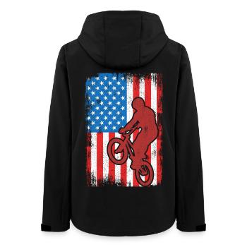 BMX États-Unis - Veste softshell femme recyclée Stanley/Stella - noir - Dos - AI Model Female 172 light (172cm)
