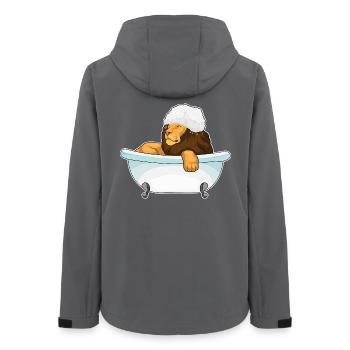 Lion Bathing Bathtub - Women’s Recycled Softshell Jacket by Stanley/Stella - anthracite - Back - AI Model Female 172 light (172cm)