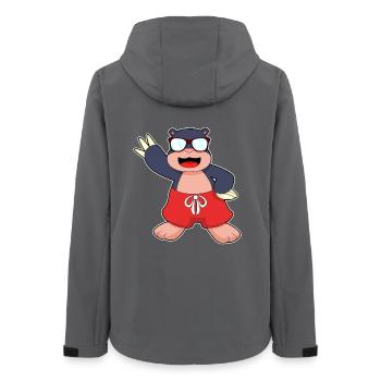 Maulwurf Sonnenbrille - Frauen Recycelte Softshelljacke von Stanley/Stella - Anthrazit - Hinten - AI Model Female 172 light (172cm)
