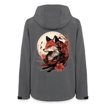 Fuchs Japon - Veste softshell femme recyclée Stanley/Stella - charbon - Dos - AI Model Female 172 light (172cm)